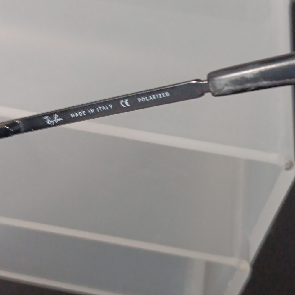 Ray-Ban Black Olympian Sunglasses Polarized, flex - Picture 9 of 9